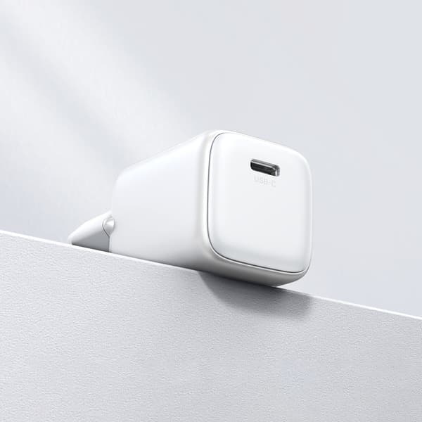 Nexode Mini 1x USB-C 20W PD Hurtigoplader, GaN, Hvid