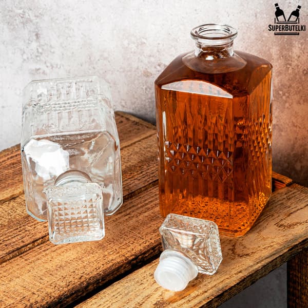Sæt - 5x 500 ml karaffel med glasprop