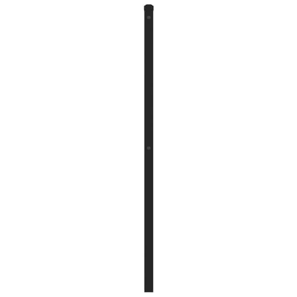 vidaXL metalsengegavl sort 160 cm