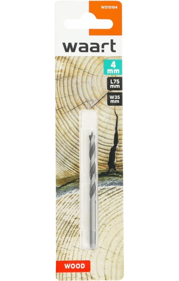 Träborr 4,0 mm, slipad