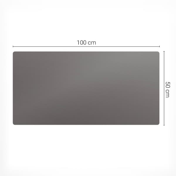 Antislip skrivebordsmåtte med mønster grå 100x50 cm