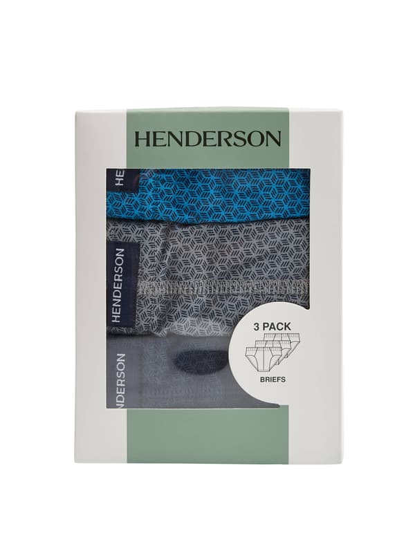 Henderson Classic 3-pak trusser | blå, marineblå, grå M