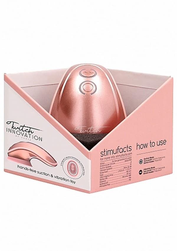 Twitch Hands-Free Sug- & Vibrationsleksak - Rosa