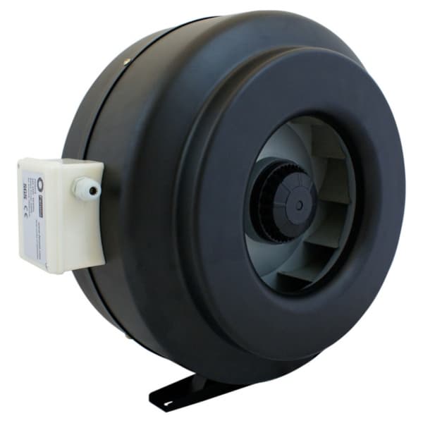 FKM 160 kanalventilator, pulverlakeret sort