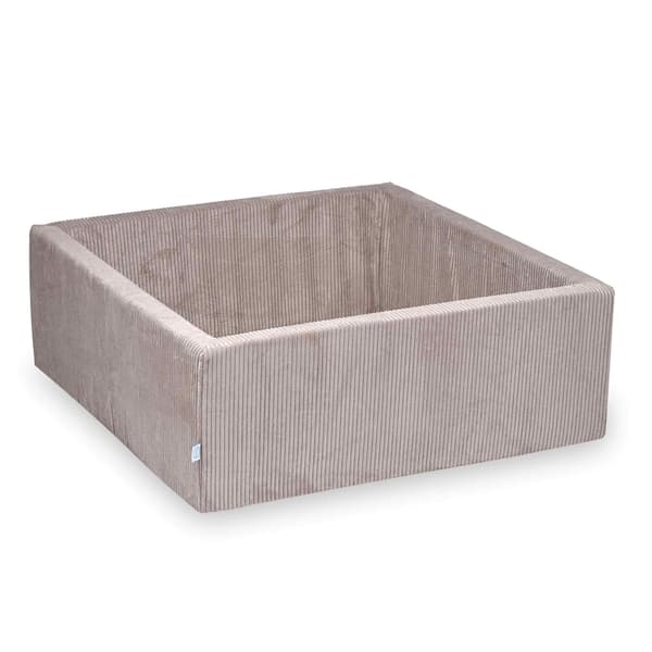 Tør pool 110x110x40 fløjlsbukser lyserød uden bolde