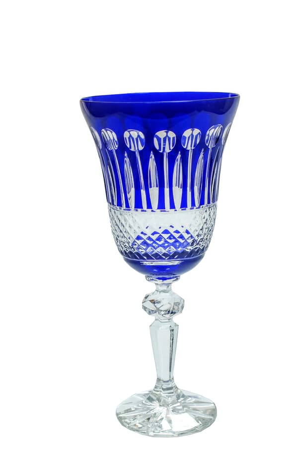 Koboltkristallvinglas 240 ml franska