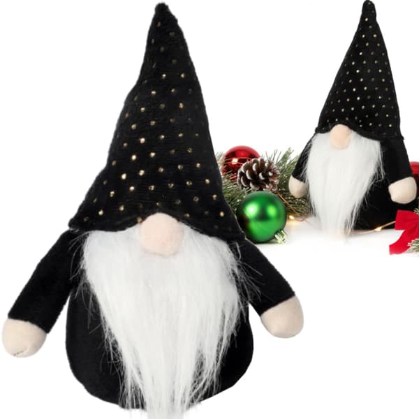 Julgransprydnad med dvärgtomte, present 20 cm