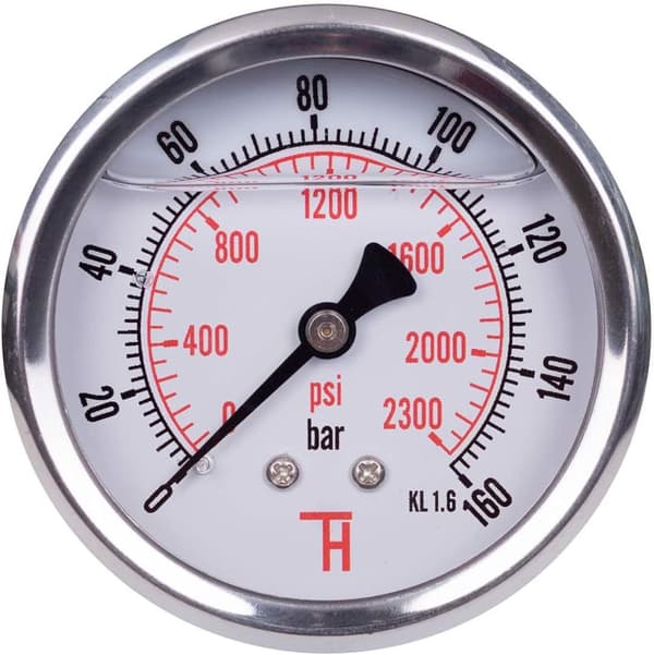 Hydraulisk tryckmätare klocka 304G, 160 bar