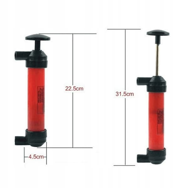 HANDPUMP FÖR TÖMNING AV BRÄNSLE, OLJA OCH VATTEN