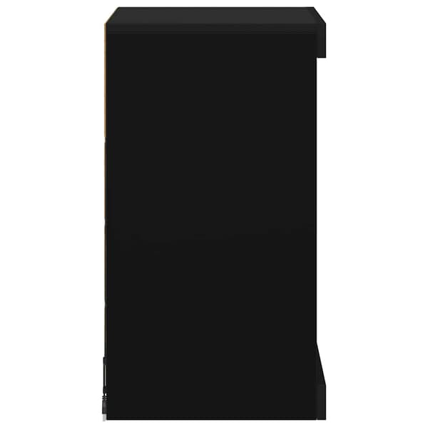vidaXL LED-skab sort 41x37x67 cm