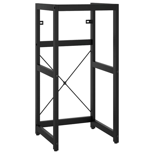 vidaXL håndvaskstel sort 40x38x83 cm jern