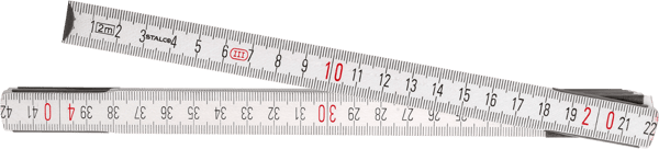 Stalco Foldbart Målebånd Hvidt 2m S-10322
