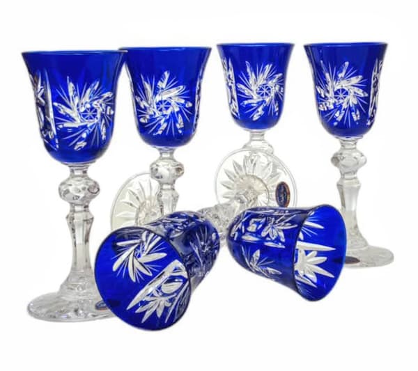Koboltkrystallikørglas 60 ml Olivenkværn