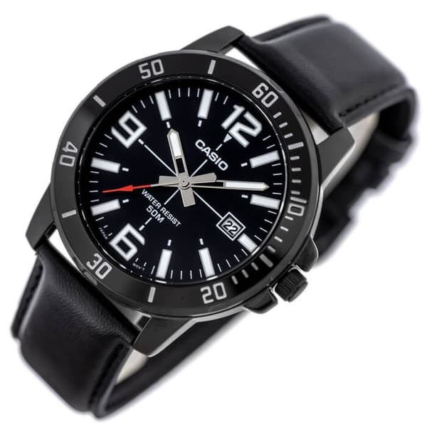 Herrklocka CASIO MTP-VD01BL-1B (zd169d) + Låda