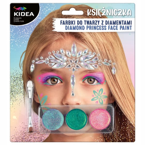 PRINSESSA JA TIMANTIT -KASVOMAALIT-SETTI