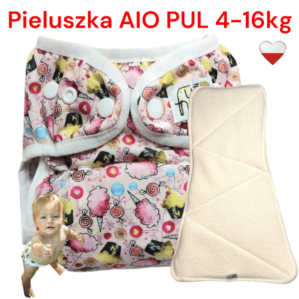NappiMe AIO PUL CANDY pestävä vaippa