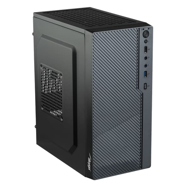 Akyga AK36BK Micro ATX computerkabinet, PC Tower USB 3.0 sort
