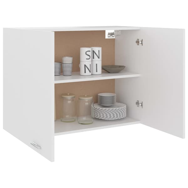 vidaXL vægskab hvid 80x31x60 cm spånplade