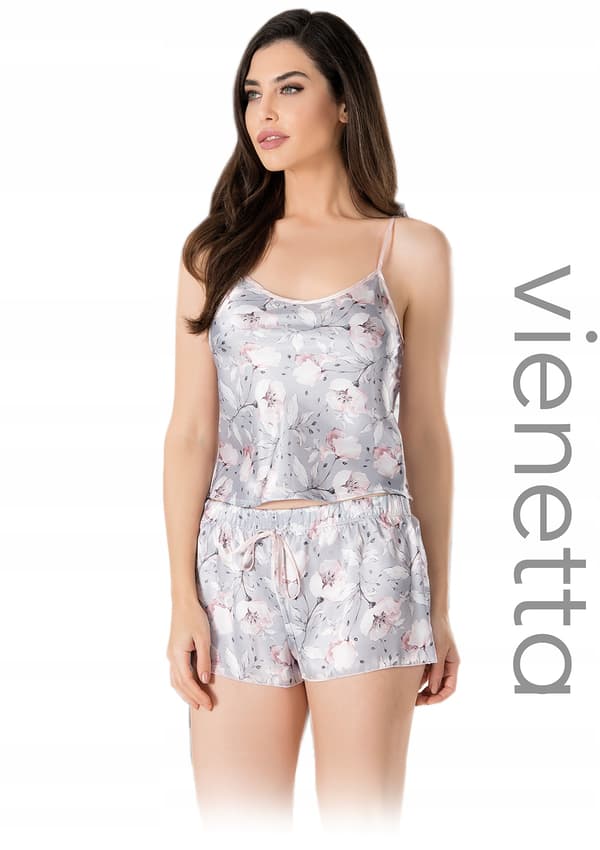 Vienetta satinpyjamas dam XL 42 44+