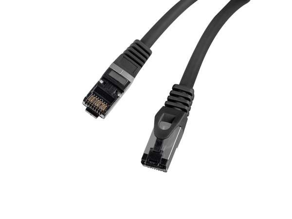 0,25 m sort SFTP RJ45 Cat.8.1 LAN-netværkskabel
