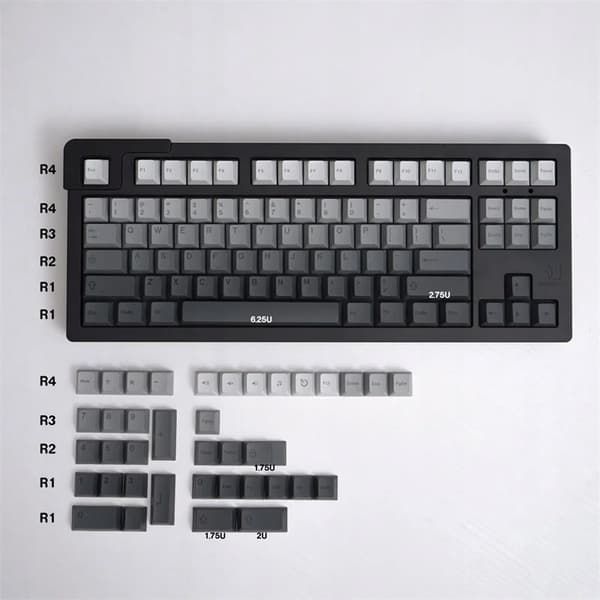 PBT-profil Cherry mekaniska tangentbordstangenter 125 st. Gradient Top