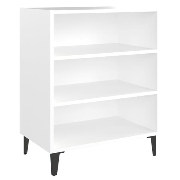 vidaXL hvidt skab, 57x35x70 cm, spånplade