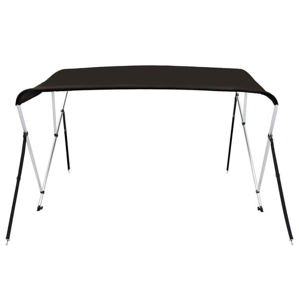 vidaXL 3-buet biminitop til både sort 183x140x137 cm
