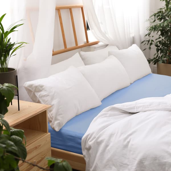 Bomullslakan 70x140 jersey 100% BOMULL blå