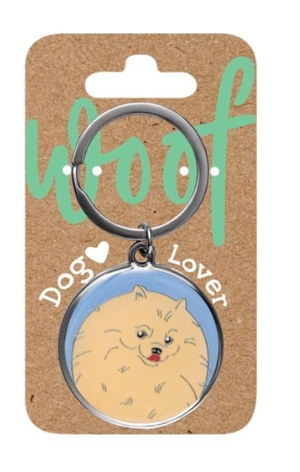 Nøglering til hundeelskere - miniature spitz