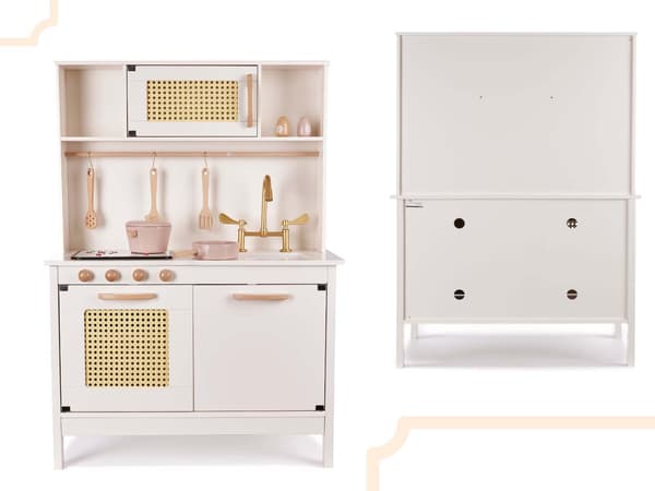Lulilo BOHO Børnekøkken Træ MDF med Retro Tilbehør 100 cm KX6284