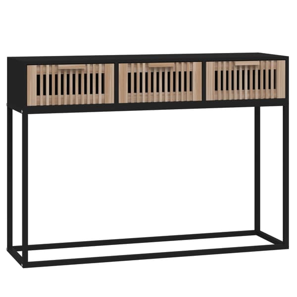 vidaXL konsolbord, sort, 105x30x75 cm