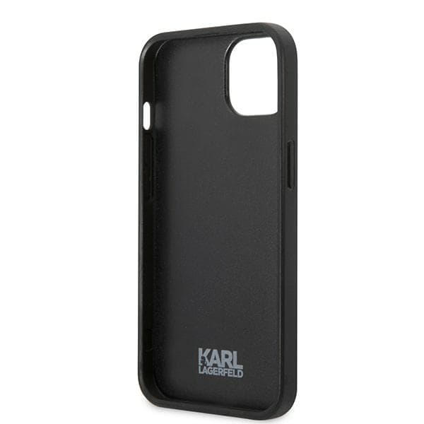 Karl Lagerfeld Flower Ikonik Karl-cover til iPhone 13 mini, grå/grå