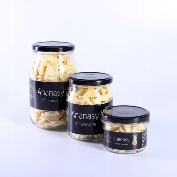 Frysetørrede ananas sund snack 70g