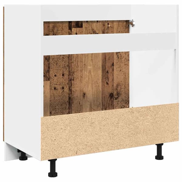 vidaXL vaskskab, antik træ, 80x46x81,5 cm