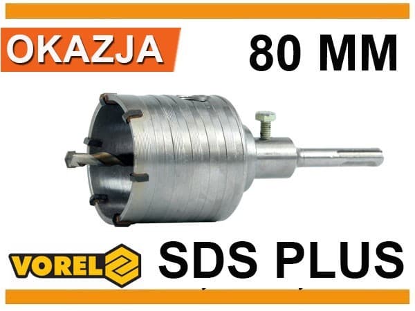 kronebor til mur diameter 80 mm SDS Plus holder 03246 VOREL