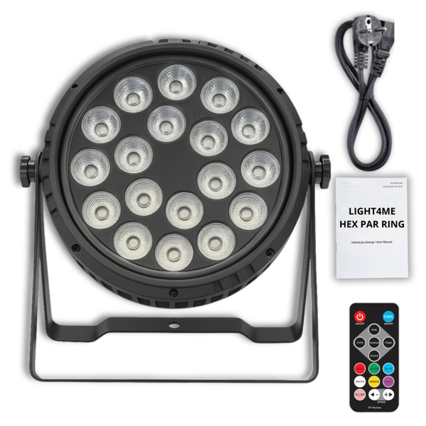 LIGHT4ME HEX PAR RING scenreflektor ljuseffekt DMX