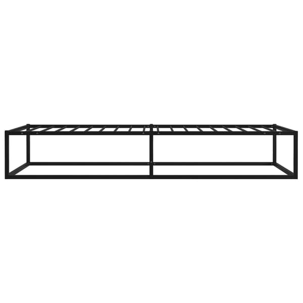 vidaXL sengestel sort metal 100 x 200 cm