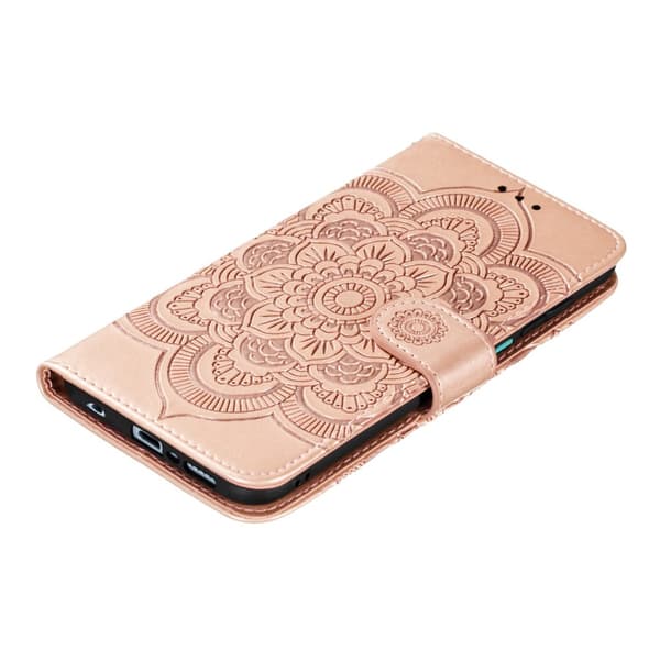 Flip-etui til Xiaomi Redmi Note 9s/9 Pro, Mandala, rosaguld