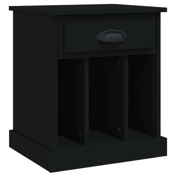 vidaXL sengebord, sort, 43x36x50 cm
