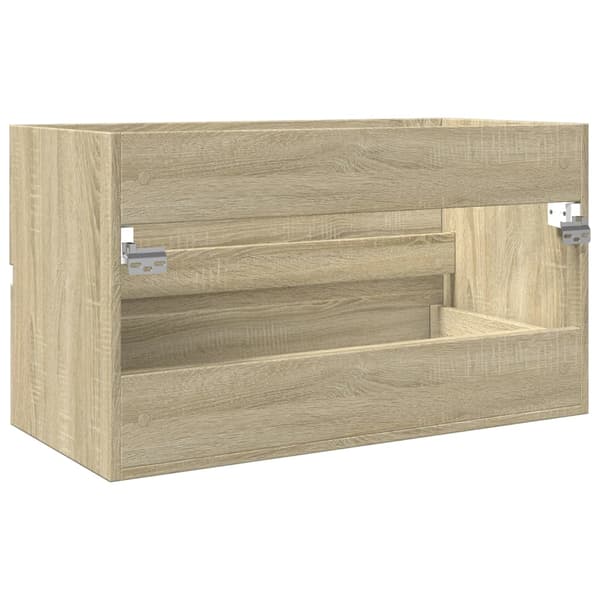 vidaXL håndvaskskab Sonoma eg 80x38,5x45 cm spånplade