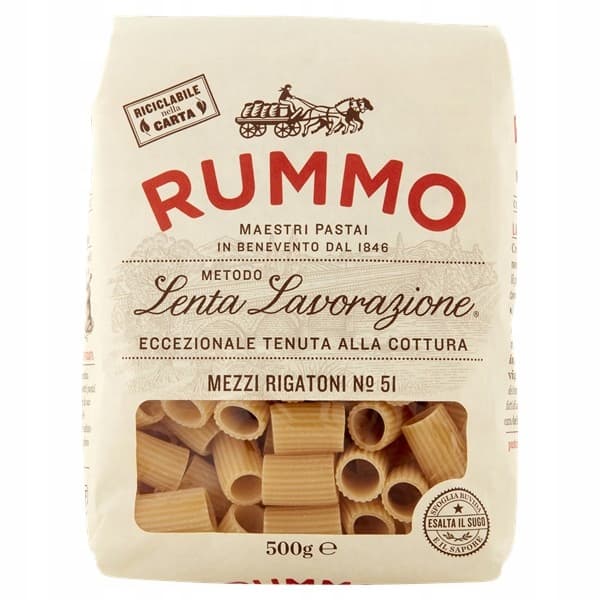 Pasta Mezzi Rigatoni n. 51 500g - Rummo