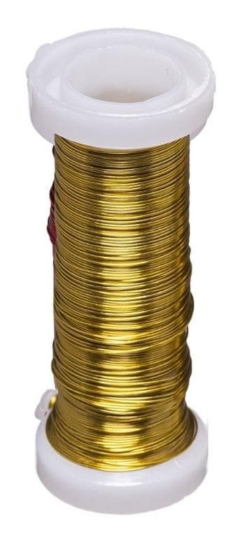 Guld blomstertråd 20m