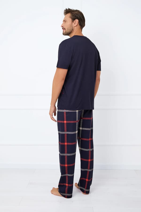Nelson herrpyjamas kortärmad, långbyxor XL