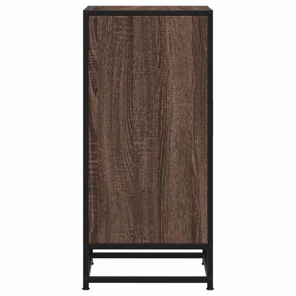vidaXL skab brunt egetræ 35,5x35x76 cm træbaseret materiale