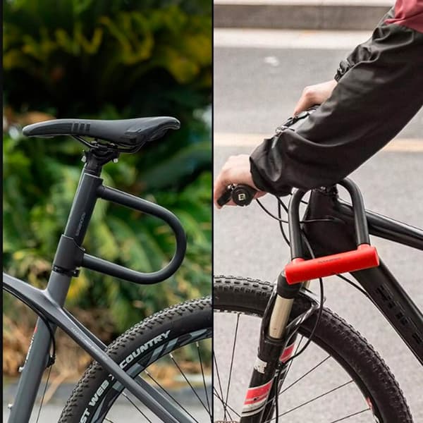 U-Lock Cykellås, Förstärkt Nyckellås - Svart