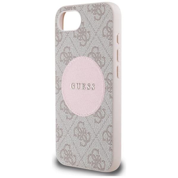 Guess 4G Circle Classic Logo MagSafe-etui til iPhone 16e / 17e pink