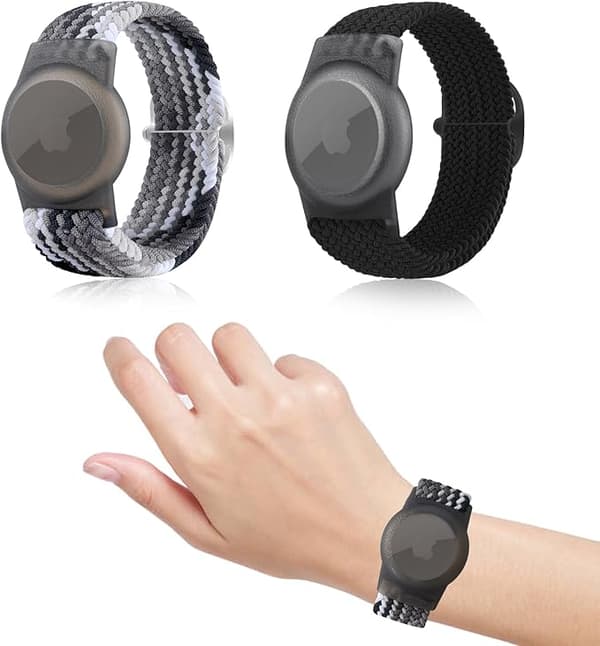 Apple AirTag nylonarmband för barn 2 st justerbart