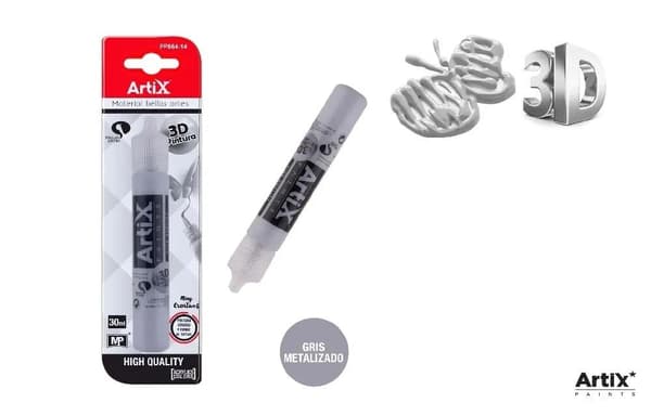 3D metallisk strukturfärg 30ml