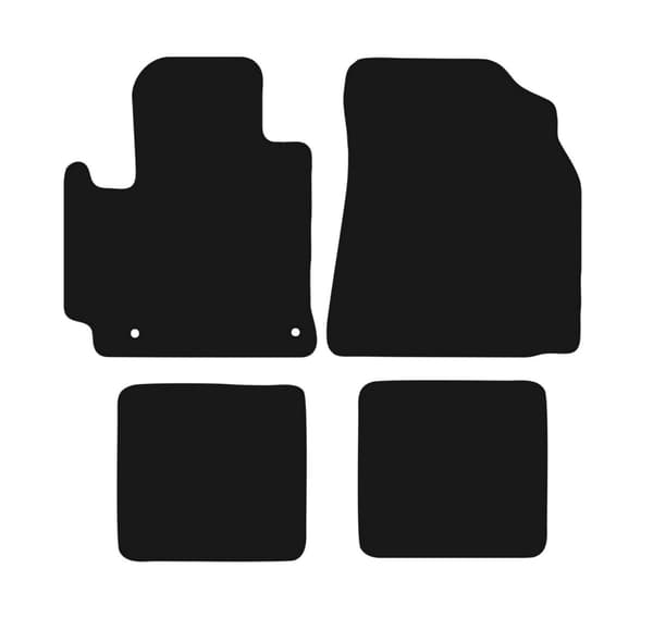 BASIC sorte velourmåtter til: Toyota RAV4 II 2WD 3-dørs (2001-2005)