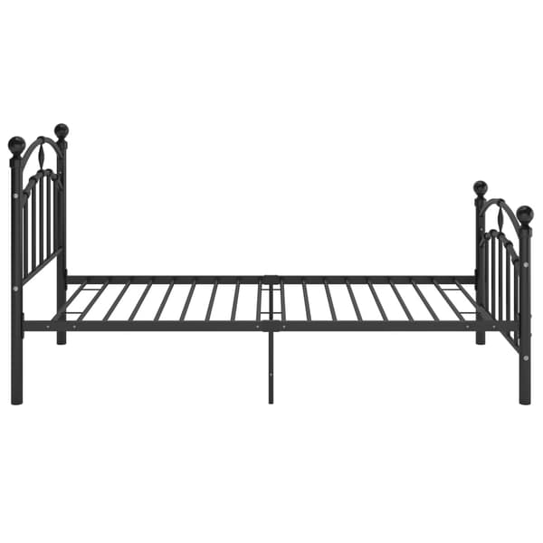 vidaXL sengestel sort metal 100 x 200 cm